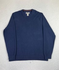 Duluth Trading Co Sweater Mens XLT Tall Blue Strongarm Cotton Blend Crewneck