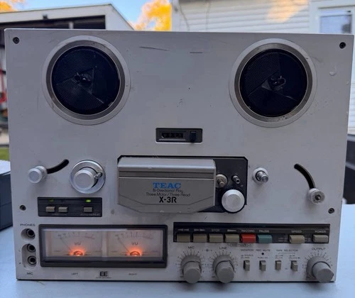 TEAC X-3R Reel-to-Reel Tape Deck – Bi-Directional Play Turn On As Is