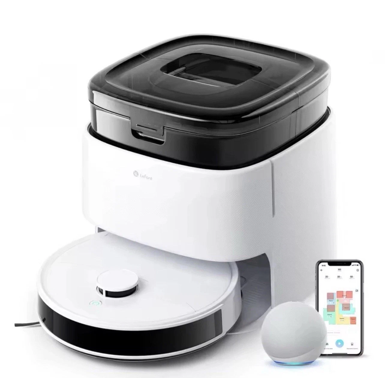 Lefant M3 Robot Vacuum Cleaner and Mop All-in-One Base Station, 12000Pa Suction
Opens in a new windo
