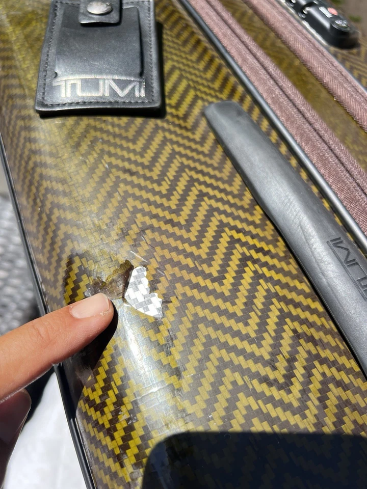 TUMI Tegra Lite Max Continental Check In 26” Brown Black Spinner Suitcase 28724 - Image 4 of 4