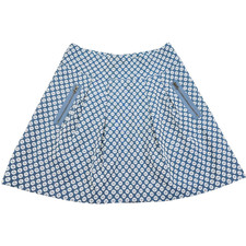 Maeve Anthropologie Circle Skirt Women Size 10 Zippered Pockets Pleated