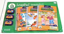 Leap Frog LeapPad SET of 3 Interactive Books Cartridges LEAP 1 Preschool-Grade 1