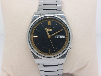Seiko 5 Automatik Herrenuhr Day-Date 6309 Japan Made Gebraucht 17 Jewels