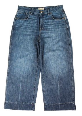 Madewell Jeans Curvy Super-Wide Leg Cotton Cashmere High Rise 31P (Actual 34 '')