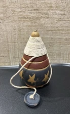 Decorative Top Ornament Primitive American Patriotic Traditional Style 3.5” Tall