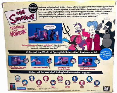 Playmates Toys Springfield Cemetery - Treehouse of Horror - Ned