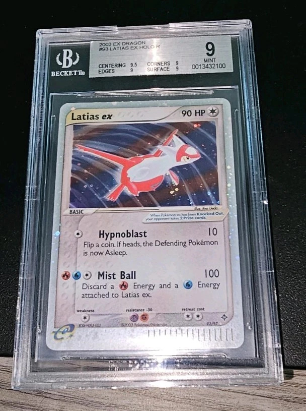 Pokémon Latias EX Dragon TCG Holo Rare Card 93/97 BGS 9 - Image 3 of 4