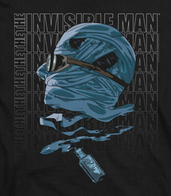 The Invisible Man Hoodie Side Profile Black Hoody | eBay