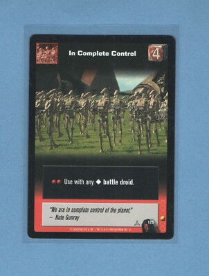 Young Jedi CCG - Menace of Darth Maul -  #125 - In Complete Control