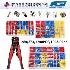 280-1200PCS ELECTRICAL WIRE TERMINALS ASSORTMENT SET INSULATED CRIMP CONNECTORS