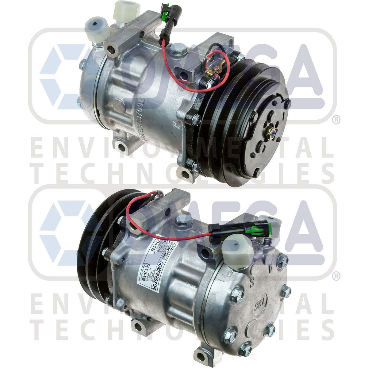 airin New AC A/C Compressor Replaces: Sanden, 4626, 4780, Freightliner