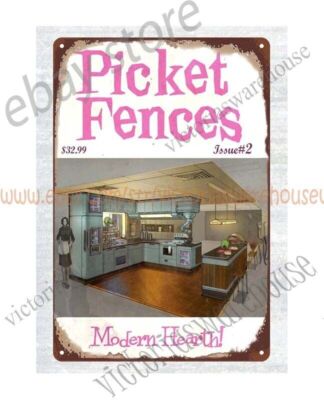 kitchen interior design atomic sci-fi Modern Hearth tin sign
