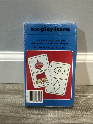 Vintage 80s The Scribbler's See & Know Objects Preschool Rhyming Cards Brand New - Picture 2 of 2