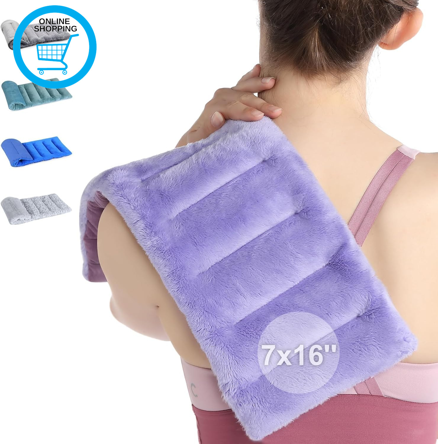 Microwave Heating Pad for Discomfort Reducing, 7X16 Microwavable Heated Pads, Mu