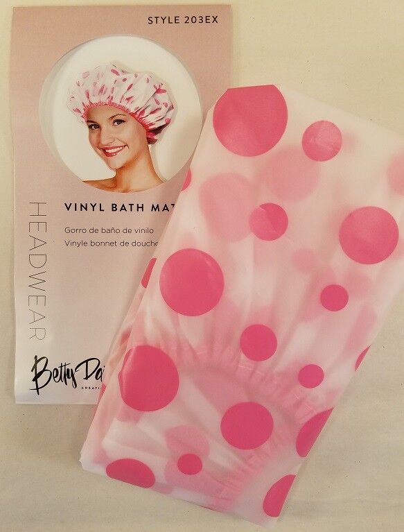 PINK REGULAR SIZE Betty Dain #203 Vinyl Bath Mate Shower cap