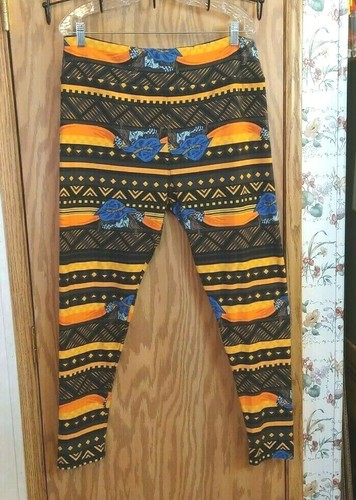 Lularoe TC2 Halloween Witch Print Leggings Women's EUC WITCH PANTS Candy Corn