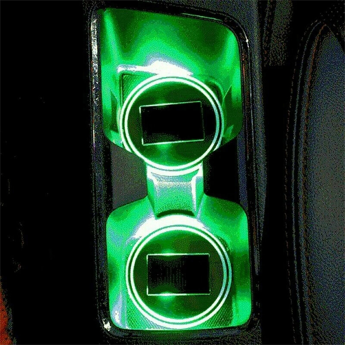 Tazas Con Luz LED Para Coche - 7 Colores Cambiantes, USB, Decoración Interior Para Todos Los Asientos