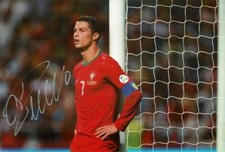 Cristiano Ronaldo - Portugal National Football Team - Hand Signed - Photo