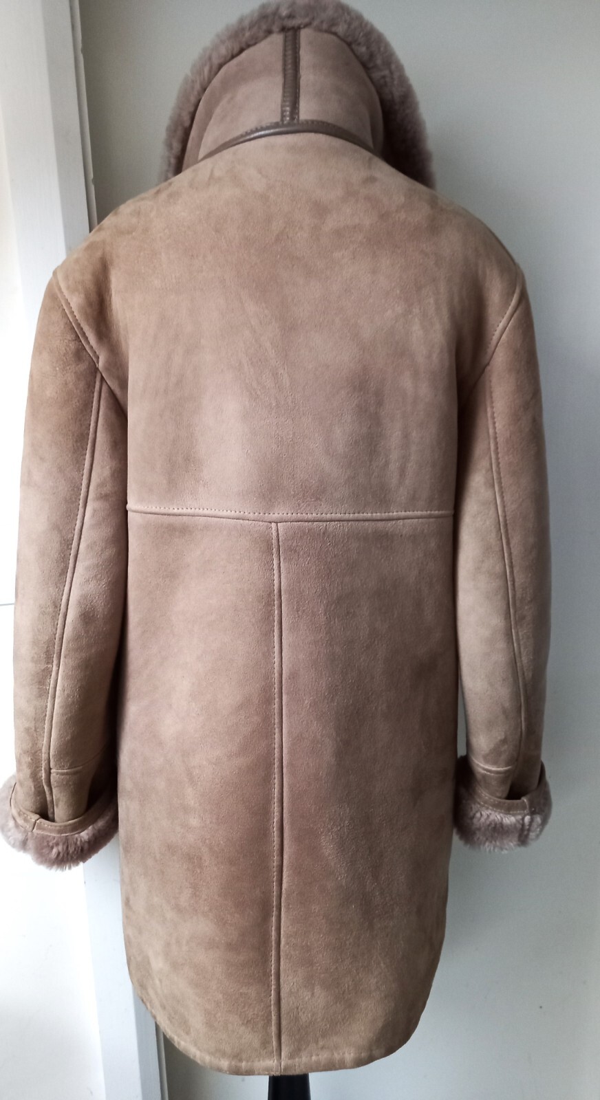 Vintage Lakeland Real Sheepskin Coat Shearling Jacket Ladies Womens Sze