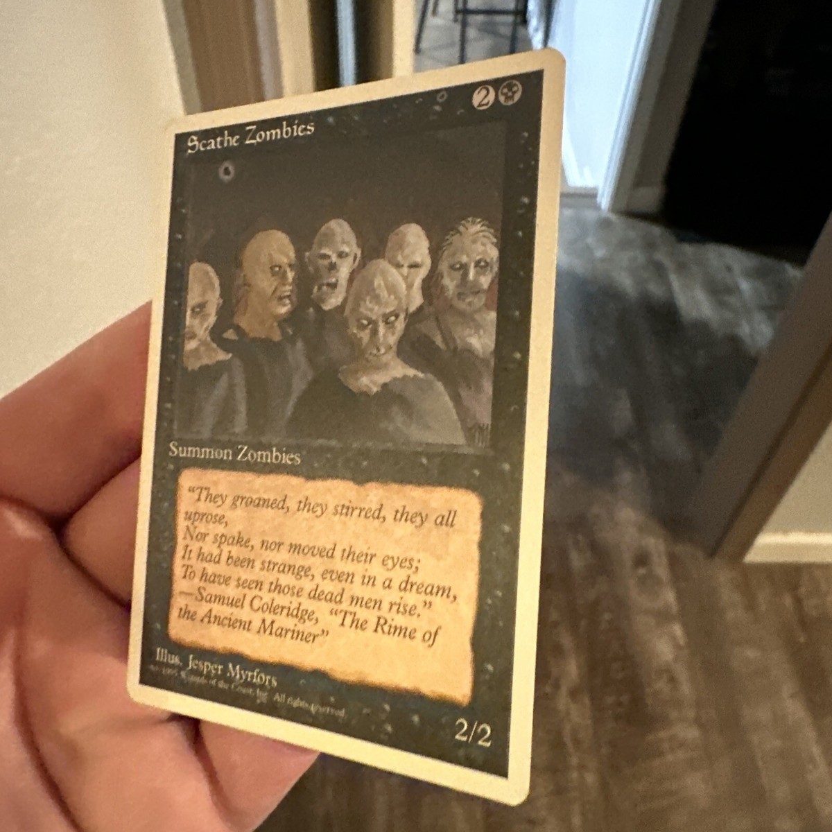 MTG Error Printer Hickey Scathe Zombies Fourth Edition 158