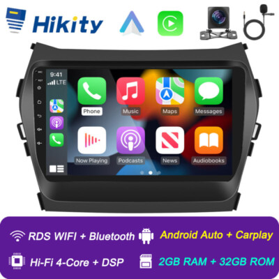 2+32GB Android 15 CarPlay Autoradio Für Hyundai ix45 Santa Fe 2013-2017 GPS Navi