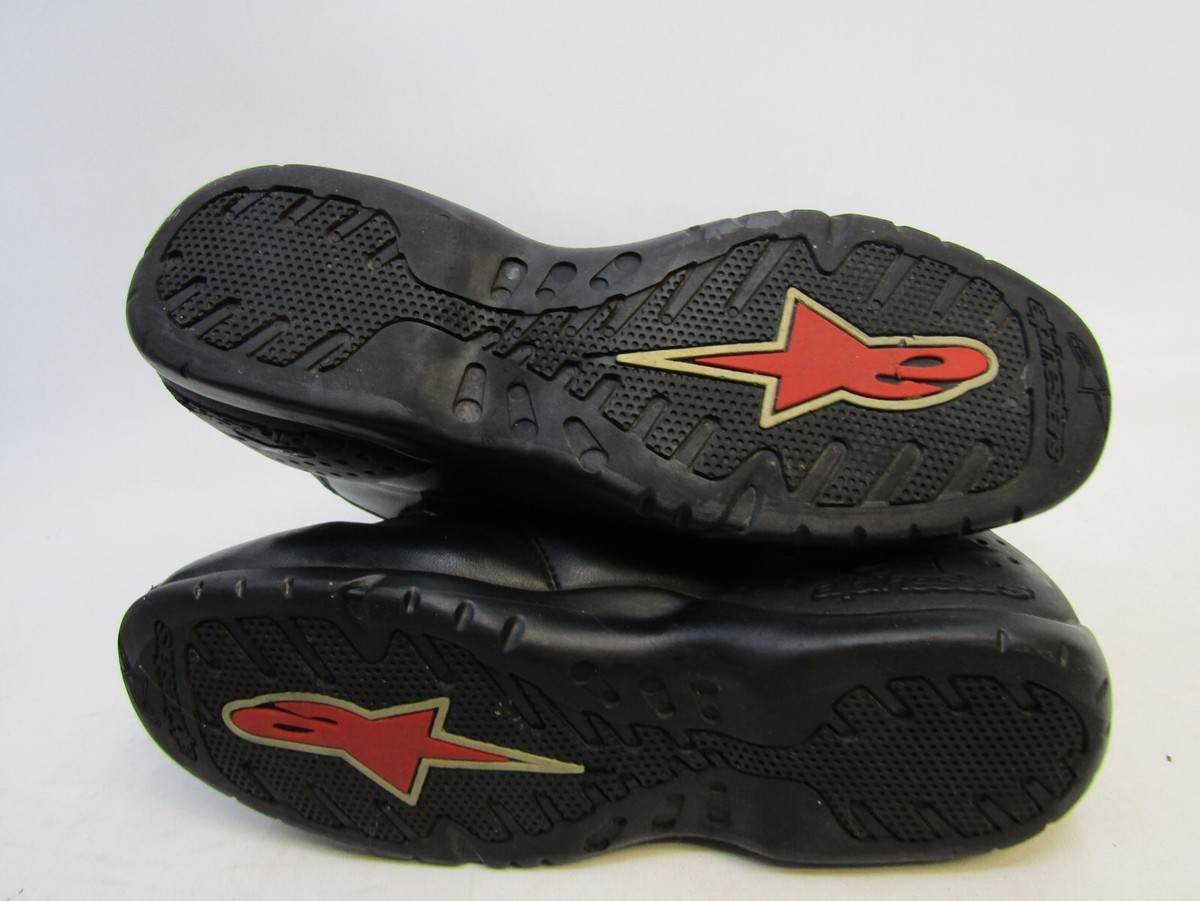 Alpinestars Mens Sz 8 US 40.5 EUR Black Zip Street Bike  display picture 1