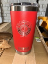 NEW Yeti Rambler 20oz Tumbler Magslider Lid  Brick Red color With LOGO