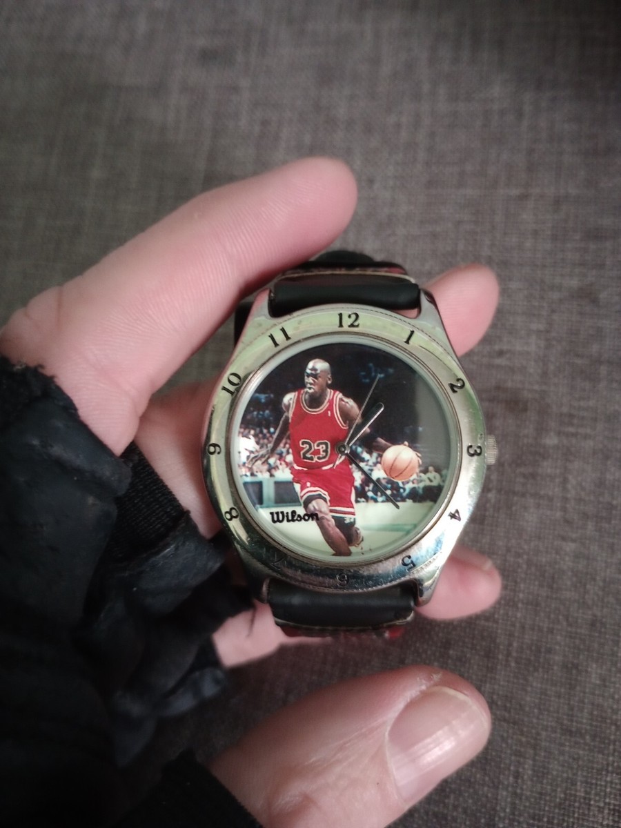 Never Worn Wilson Michael Jordan Watch With Worn Basketball