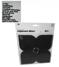 Basic Grey LOTUS Chipboard Album 6x6 Dark Chocolate - Scrapbooking Craft Supply