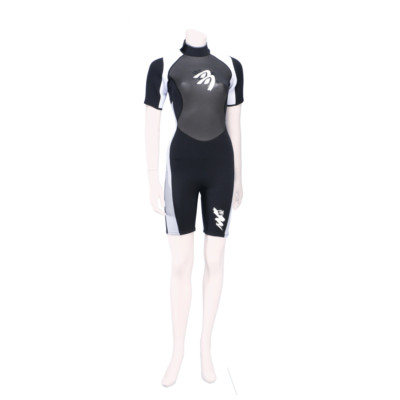 Ascan Damen Neopren Shorty 2mm Women Wetsuit White/Black Gr. 38/M 42/XL