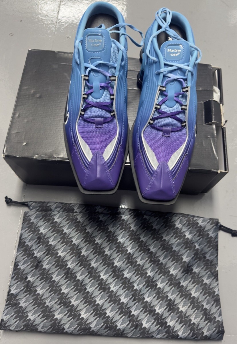 Brand New Nike Shox MR4 Mule Martine Rose Scuba Blue UK 12 US 14.5