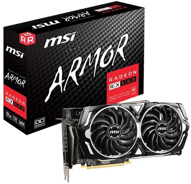 Msi Radeon Rx 580 Armor X Graphics Card Pci E X16 Vr Ready For Sale Online Ebay