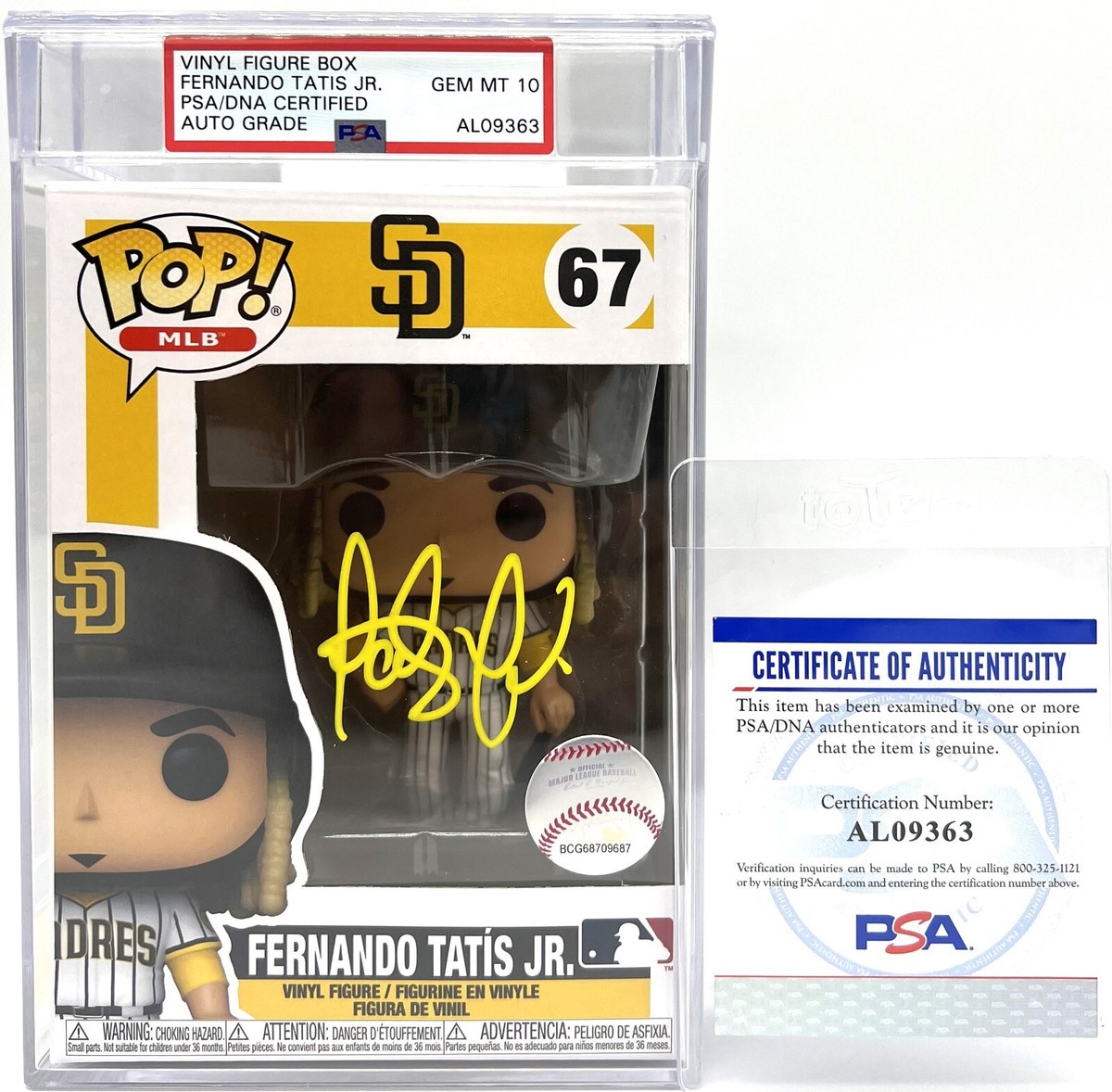 【新品 未開封】Funko POP! MLB フェルナンド タティス Jr. Funko Pop! MLB San Diego Padres Fernando Tatis Jr #67 Signed