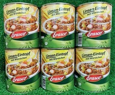 (5,19 /L) 6x Erasco Linsen Eintopf mit Würst...
