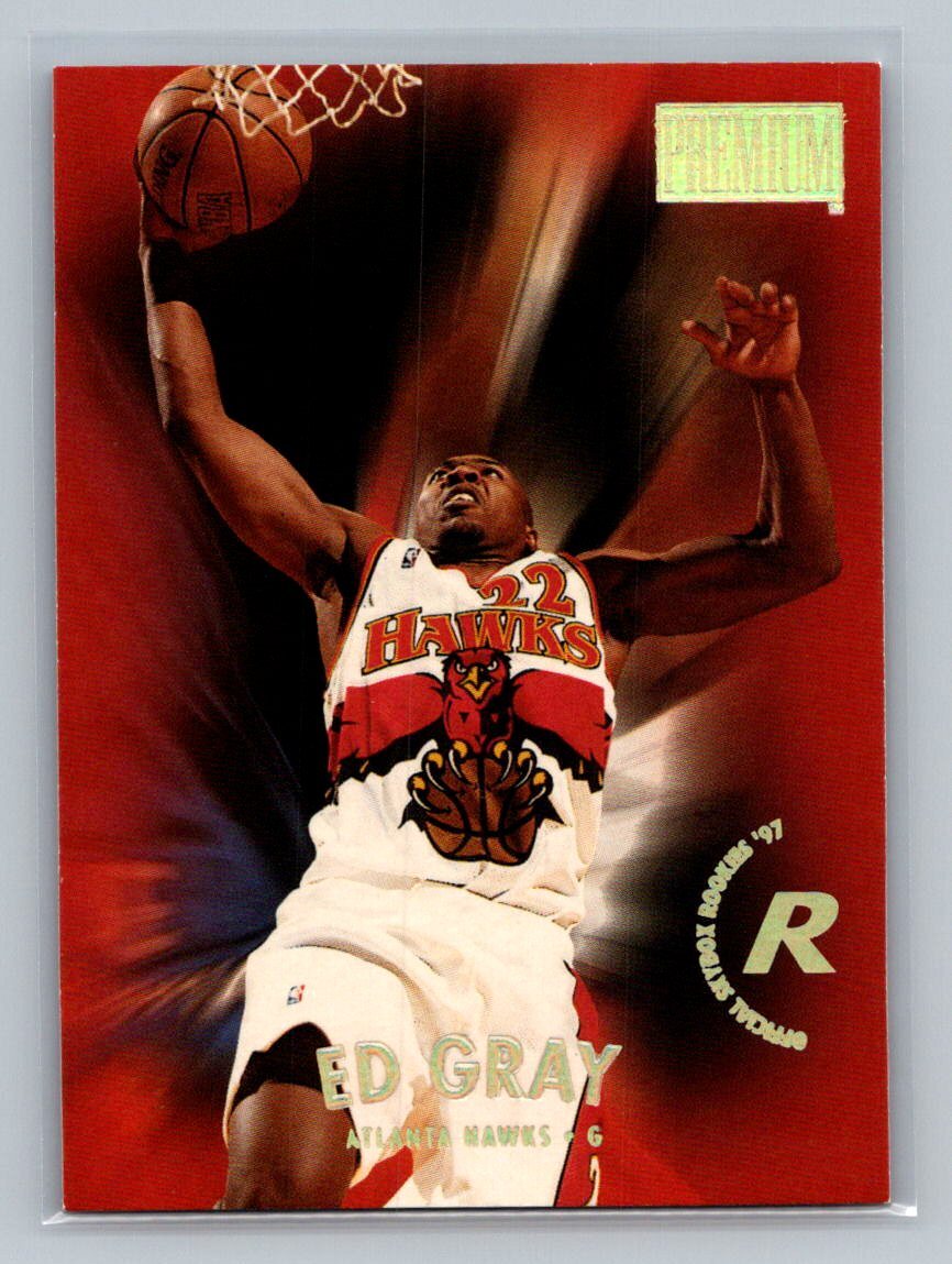 1997 SkyBox Premium Rookie RC Ed Gray #198 Atlanta Hawks