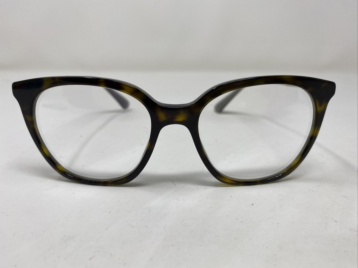 Prada Italy VPR 111 2AU-101 51-17-140 Tortoise Full Rim Eyeglasses