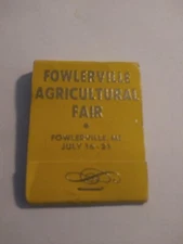 Vintage Matches From Fowlerville Agricultural Fair Fowlerville Michigan