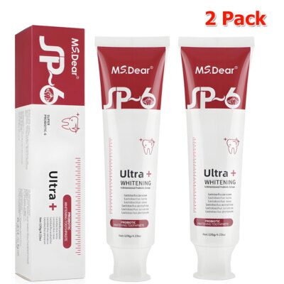 SP-6 Probiotic Ultra Whitening Toothpaste ,Refresh Mouth, Yellow Removing SP 6