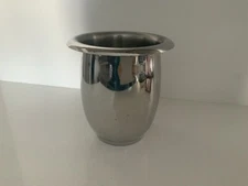 Crate & Barrel Stainless Steel Utensil Crock Or Wine Chiller-Excellent