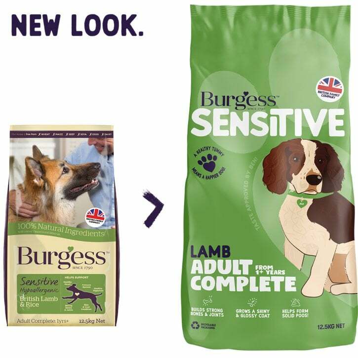 Burgess Sensitive Adult Dog Lamb - 12.5Kg - Image 2