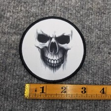 Skull Patch Round Printed