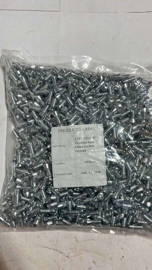 Tornillos de rosca 1/4-20 5/8". Colombian, Witon, Craftsman, etc. juego de 4 Foto 3 de 4