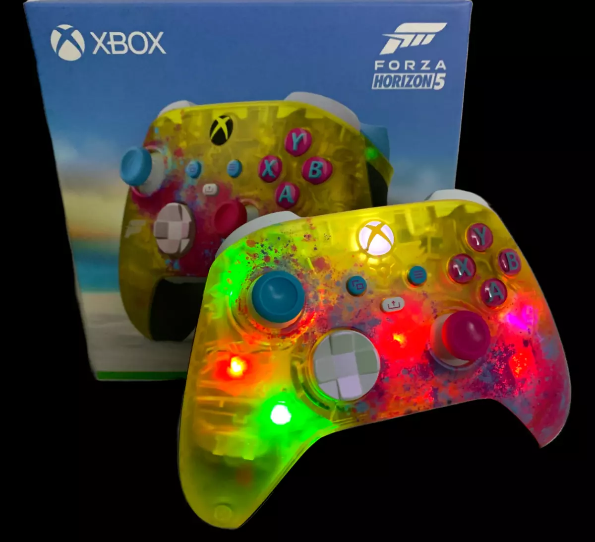 Microsoft Xbox One Wireless Controller - Forza Horizon 5 - with custom LED  mod 889842765465