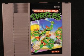 Nintendo Teenage Mutant Ninja Turtles TMNT NES vintage video game cartridge 1989