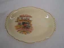 Vintage Homer Laughlin Colonial Kitchen Oval Platter 11 1/2" Length VGC 