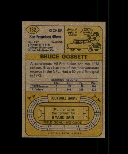 1974 TOPPS FOOTBALL 1-249 YOU PICK SEE SCANS, COMPLETE SETS, TEAMS, PLAYERS - Picture 197 of 363