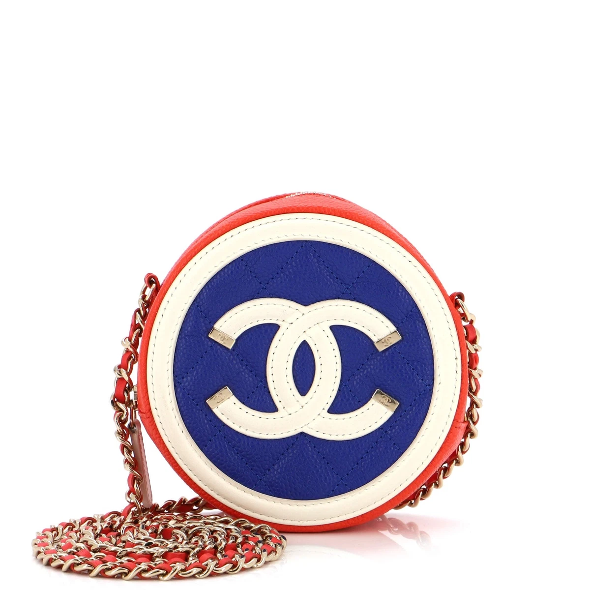 Chanel Filigree Round Clutch