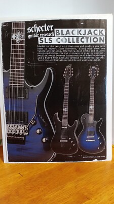SCHECTER BLACKJACK SLS SERIES GUITARS  PRINT AD 11 X 8.5