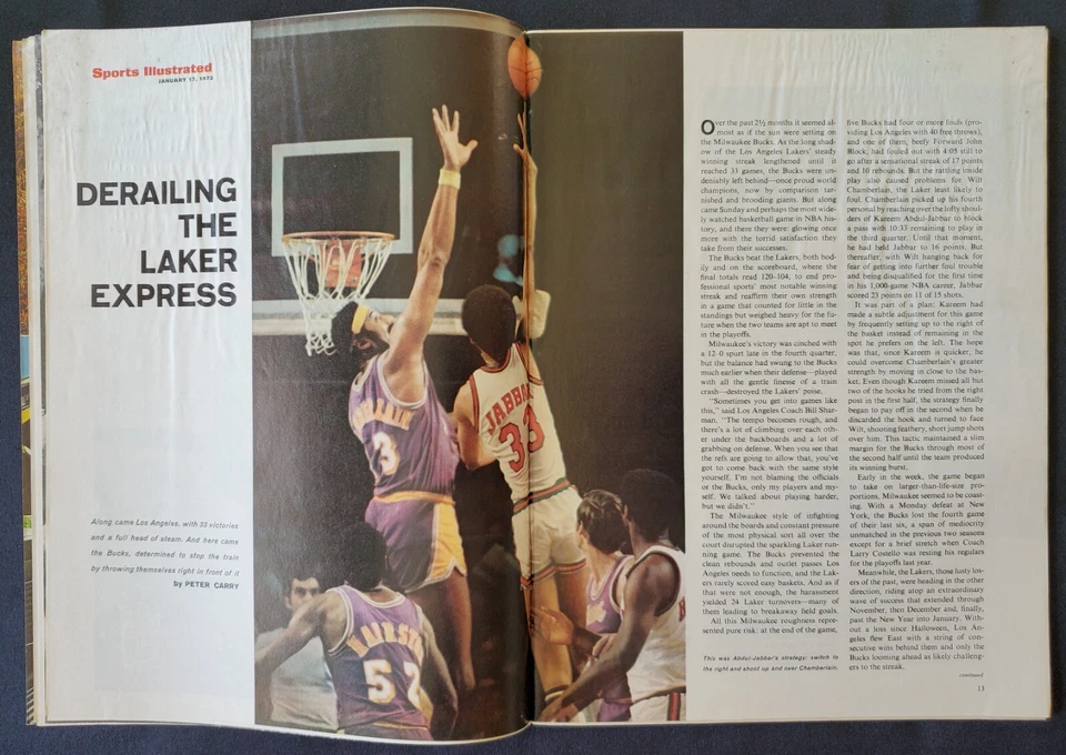 1/17/1972 Sports Illustrated Swimsuit Issue Super Bowl NBA Wilt v Kareem NCAA - Image 3 of 4