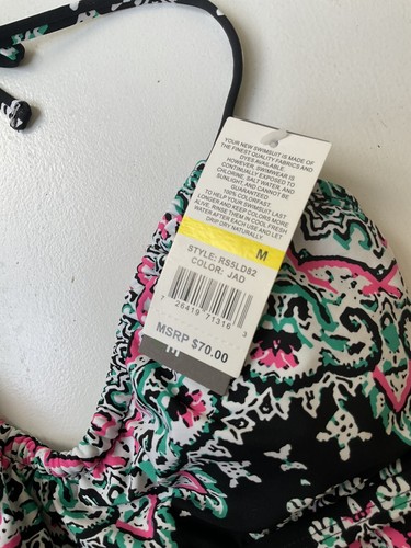 Kenneth Cole Reaction Badeanzug Tankini Neckholder Top Gr. M Mehrfarbig NEU mit Etikett - Bild 5 von 9